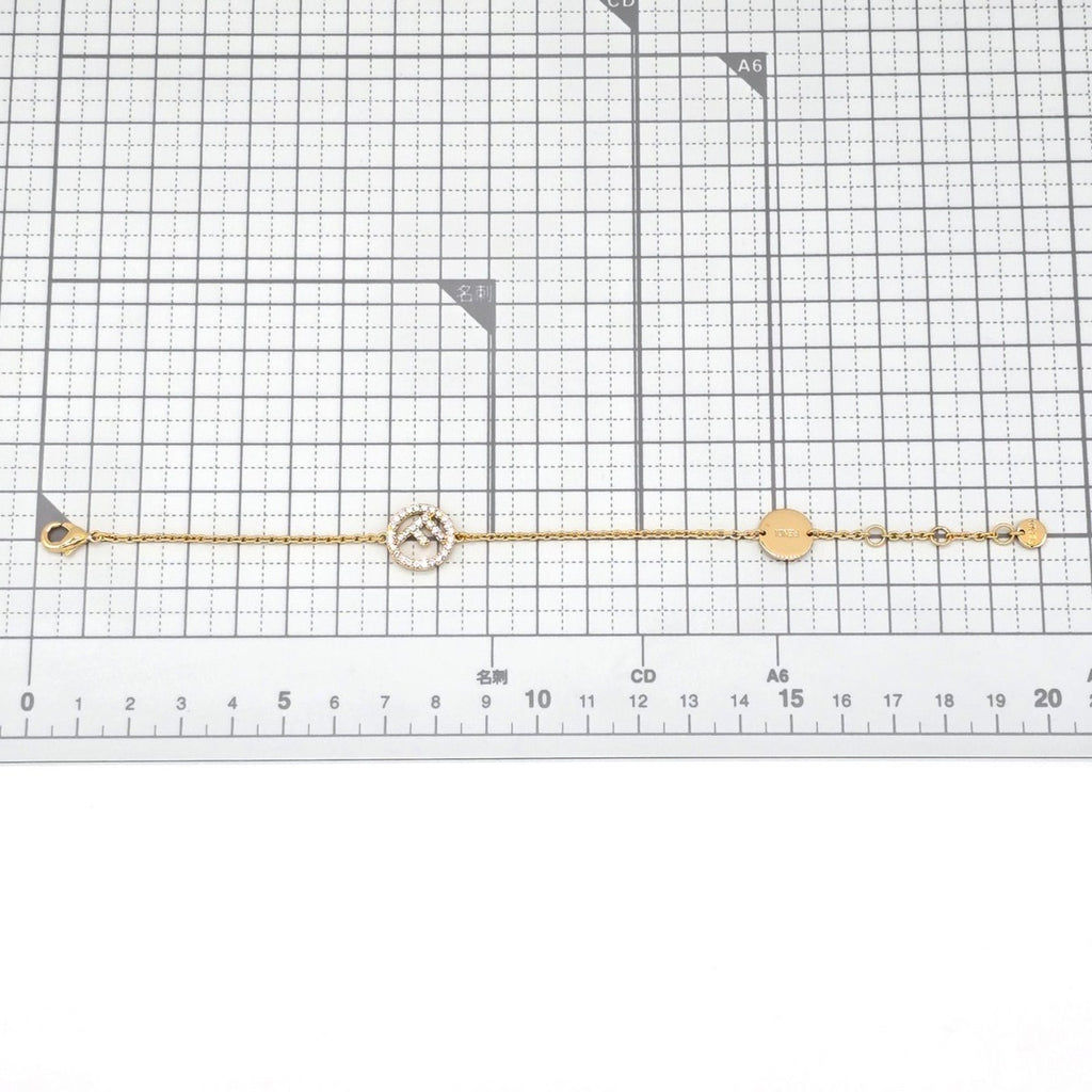 Fendi Is Bracelet New Logo Shape Ornament Natural Crystal — view 8