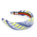 Hermes Headband Silk Twill Light Blue Series Width