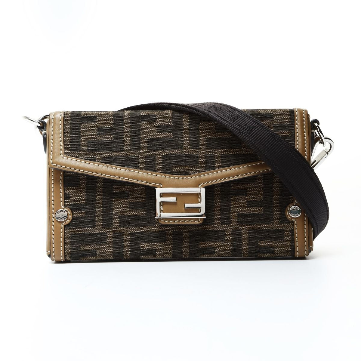 Fendi Shoulder Bag 7 Bucket Soft Trunk Fonke S Pouch Zucca