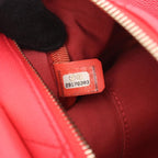 Chanel Shoulder Bag Quilted Red Leather Lambskin Loop Handle 2-Way — view 5