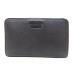 Prada Lip Charm Bifold Wallet Saffiano