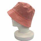 Prada Lining Cotton Leather Bucket Hat Pink — view 3