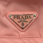 Prada Lining Cotton Leather Bucket Hat Pink — view 7