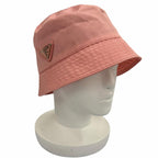 Prada Lining Cotton Leather Bucket Hat Pink