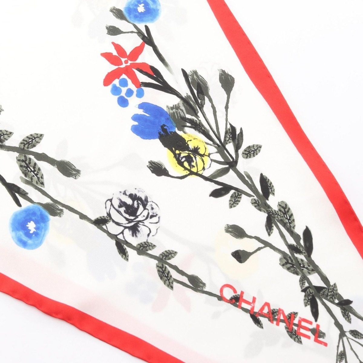 Chanel Scarf Floral Silk — view 5