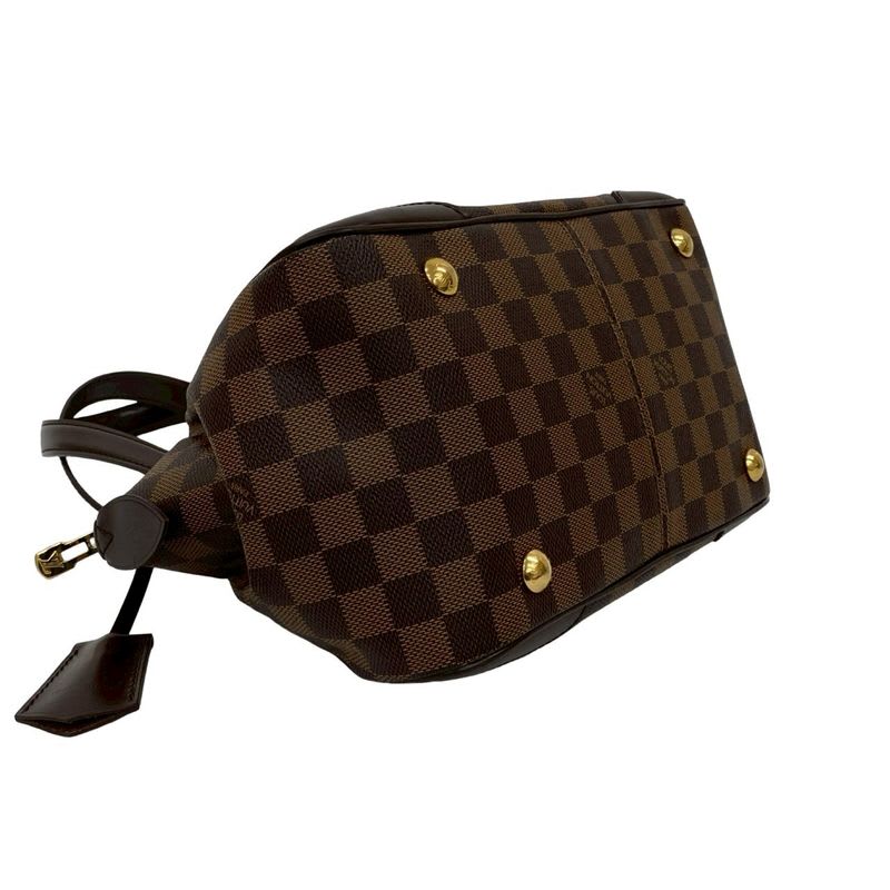 Louis Vuitton Verona PM Damier Leather Tote Brown — view 7