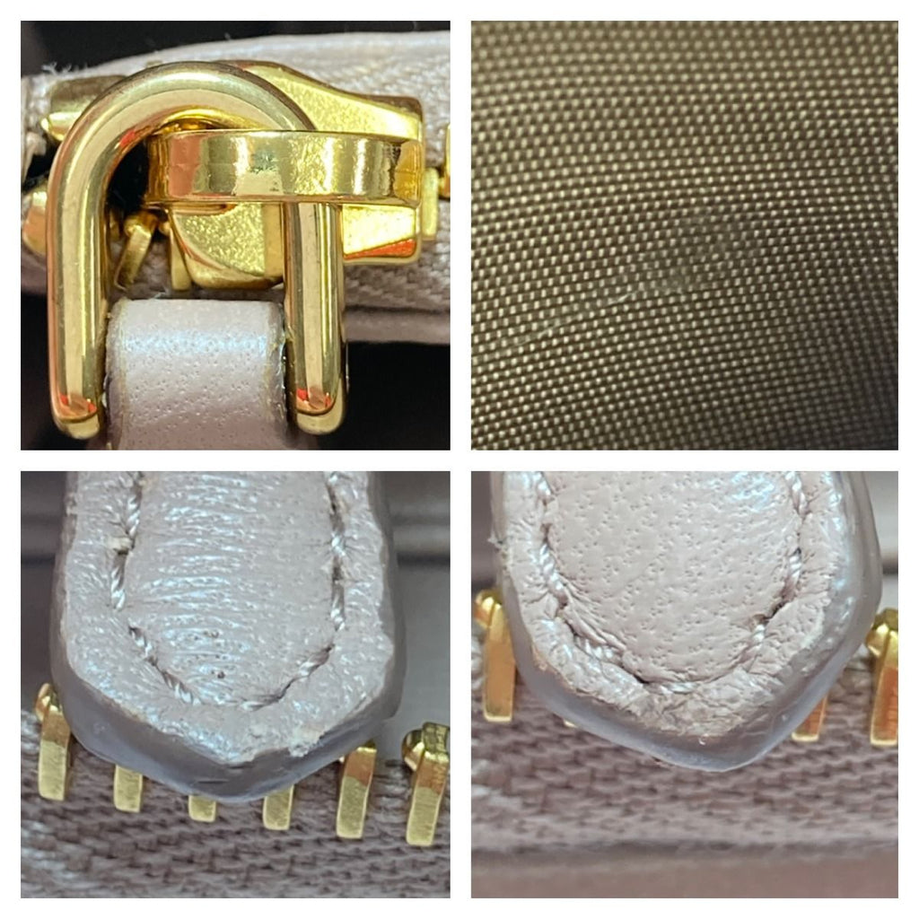Prada Medium-Length Wallet Portafoglio Lampo 1 Ml157 Beige Cipria Round Zipper — view 8