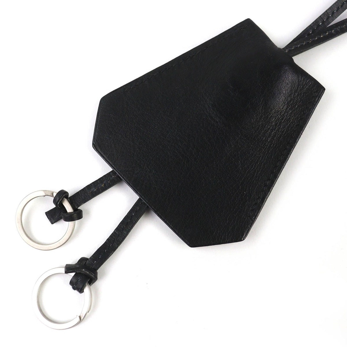 Hermes Vintage Leather Martin Margiela Era Clochette Necklace Pendant