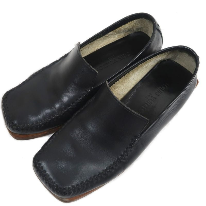 Louis Vuitton Loafers Size 6 Black Leather Shoes Apparel — view 7