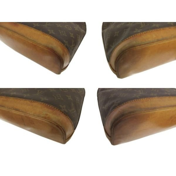Louis Vuitton Monogram Alma Handbag Leather Brown — view 3