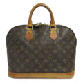 Louis Vuitton Monogram Alma Handbag Leather Brown