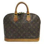 Louis Vuitton Monogram Alma Handbag Leather Brown