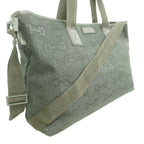 Gucci Tote Horsebit Canvas Black Silver 2-Way — view 2
