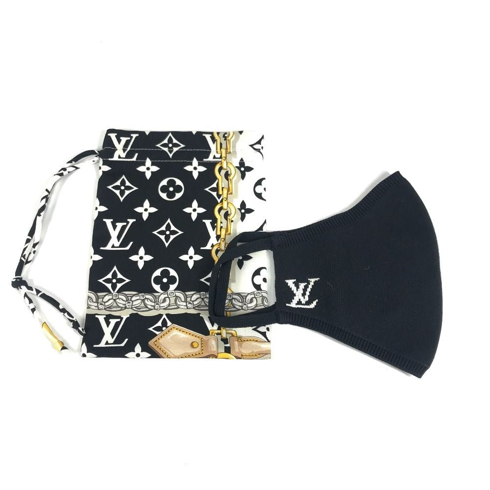 Louis Vuitton Mask Maille Nylon Black Pouch