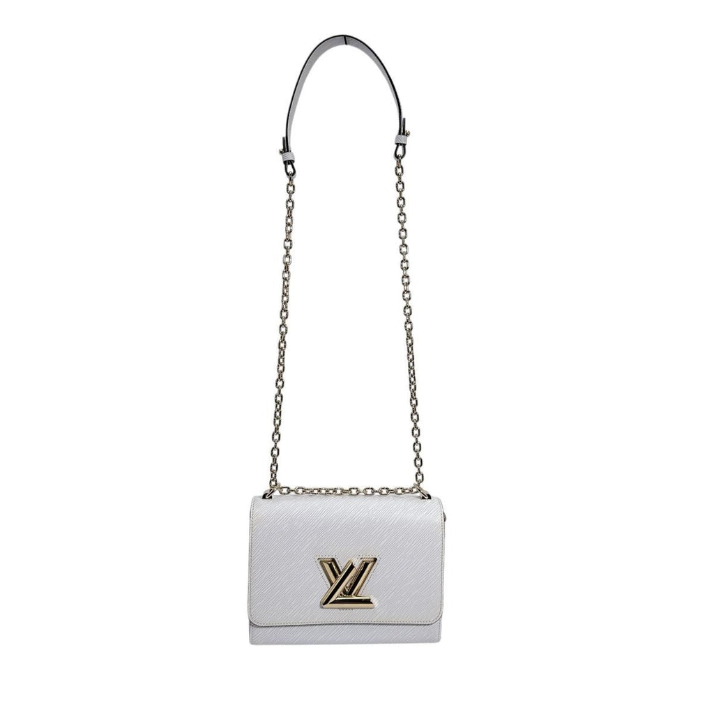 Louis Vuitton Epi Leather Twist MM Bron Shoulder Bag White — view 2