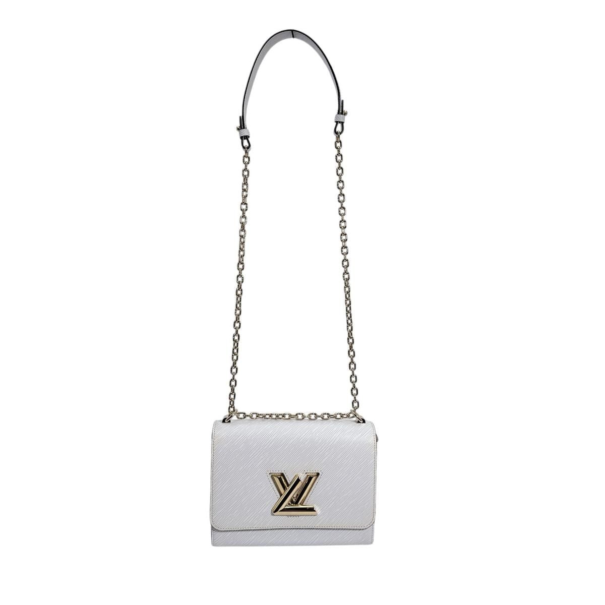 Louis Vuitton Epi Leather Twist MM Bron Shoulder Bag White — view 2