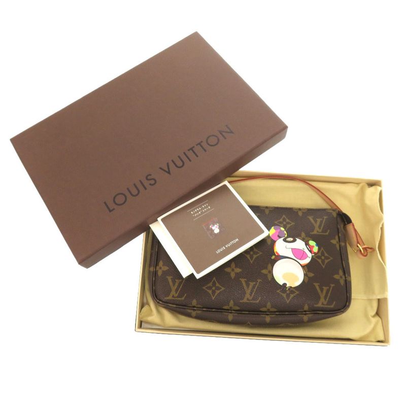 Louis Vuitton Pochette Accessoire Monogram Panda Accessory Pouch Takashi — view 2