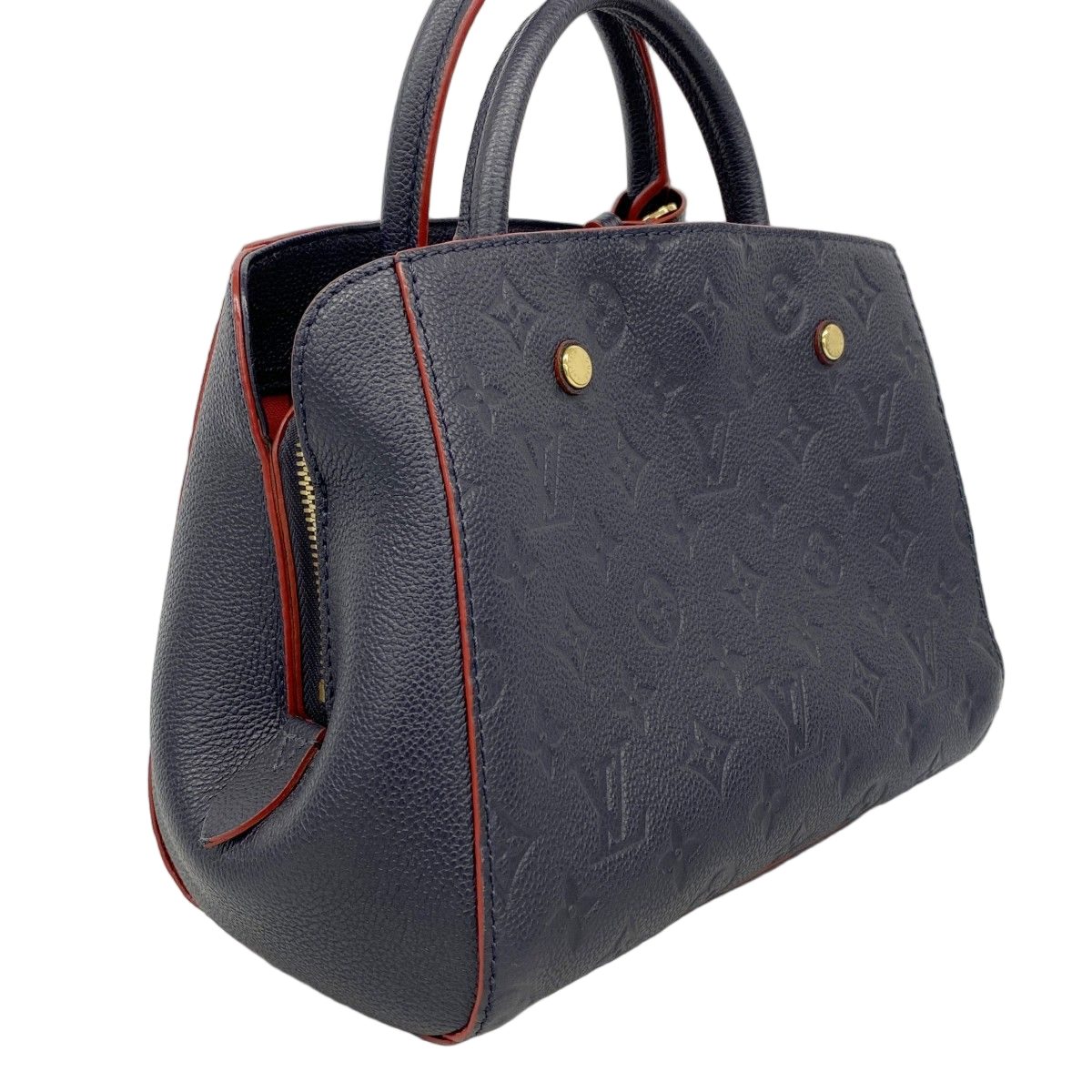 Louis Vuitton Handbag Monogram Empreinte Montaigne BB Marine — view 2