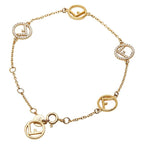 Fendi Fs Gold Plated Rhinestone — view 2