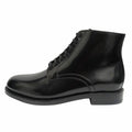 Celine Era Leather Short Boots Lace Up Shoes Hedi Slimane 36 Black