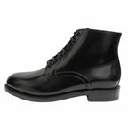 Celine Era Leather Short Boots Lace Up Shoes Hedi Slimane 36 Black