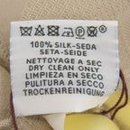 Hermes les Sangles Silk Echarpe Foulard with Fringe Shawl Beige — view 8