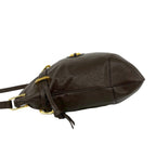 Gucci Horsebit Leather Drawstring Shoulder Bag Brown — view 5