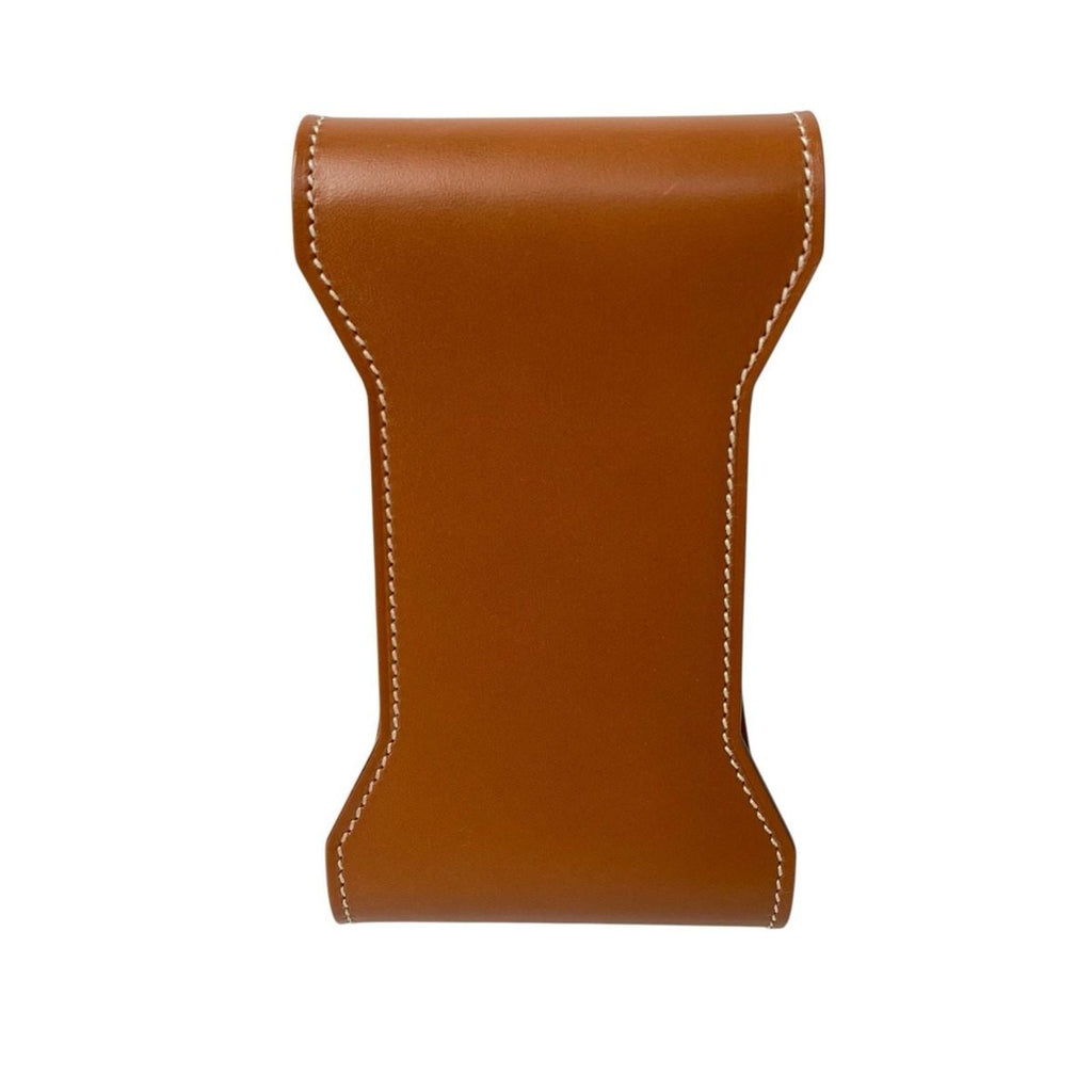Hermes Smartphone Stand Appli Vache Hunter Leather Shoulder Bag — view 2