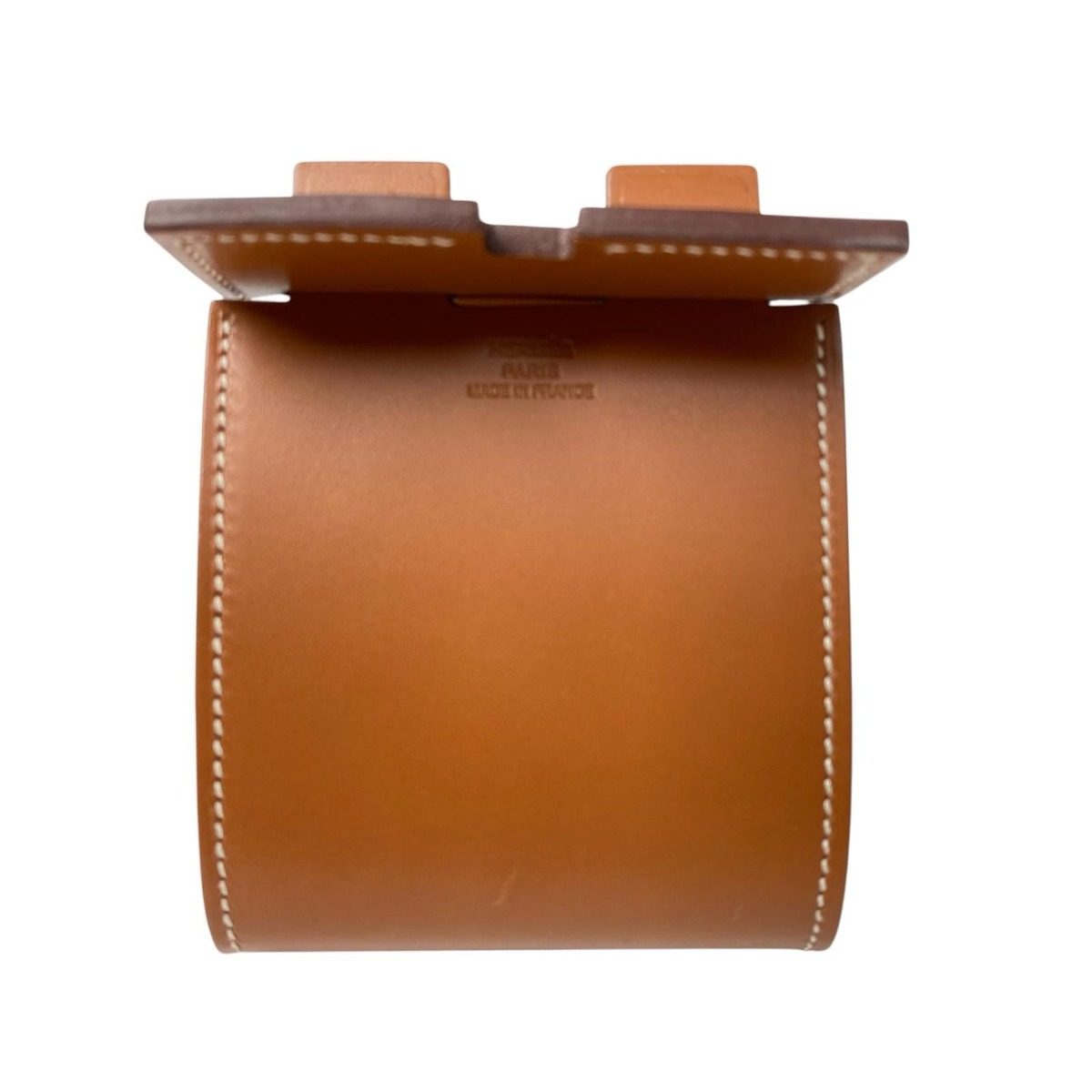 Hermes Smartphone Stand Appli Vache Hunter Leather Shoulder Bag — view 5