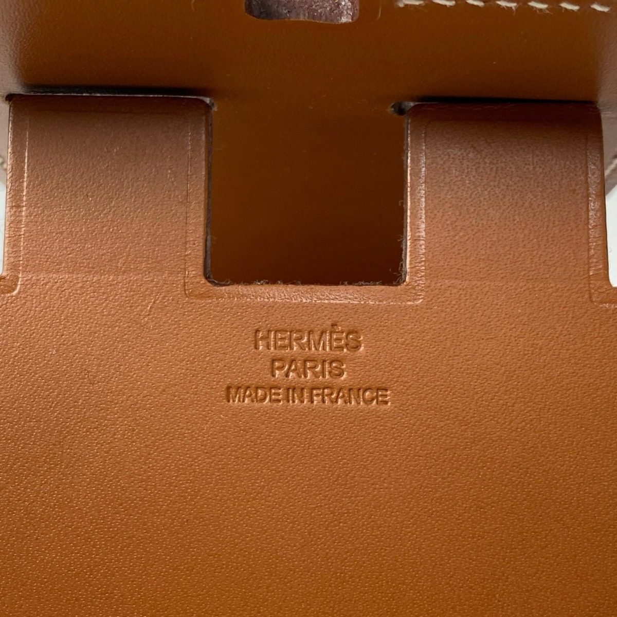 Hermes Smartphone Stand Appli Vache Hunter Leather Shoulder Bag — view 7