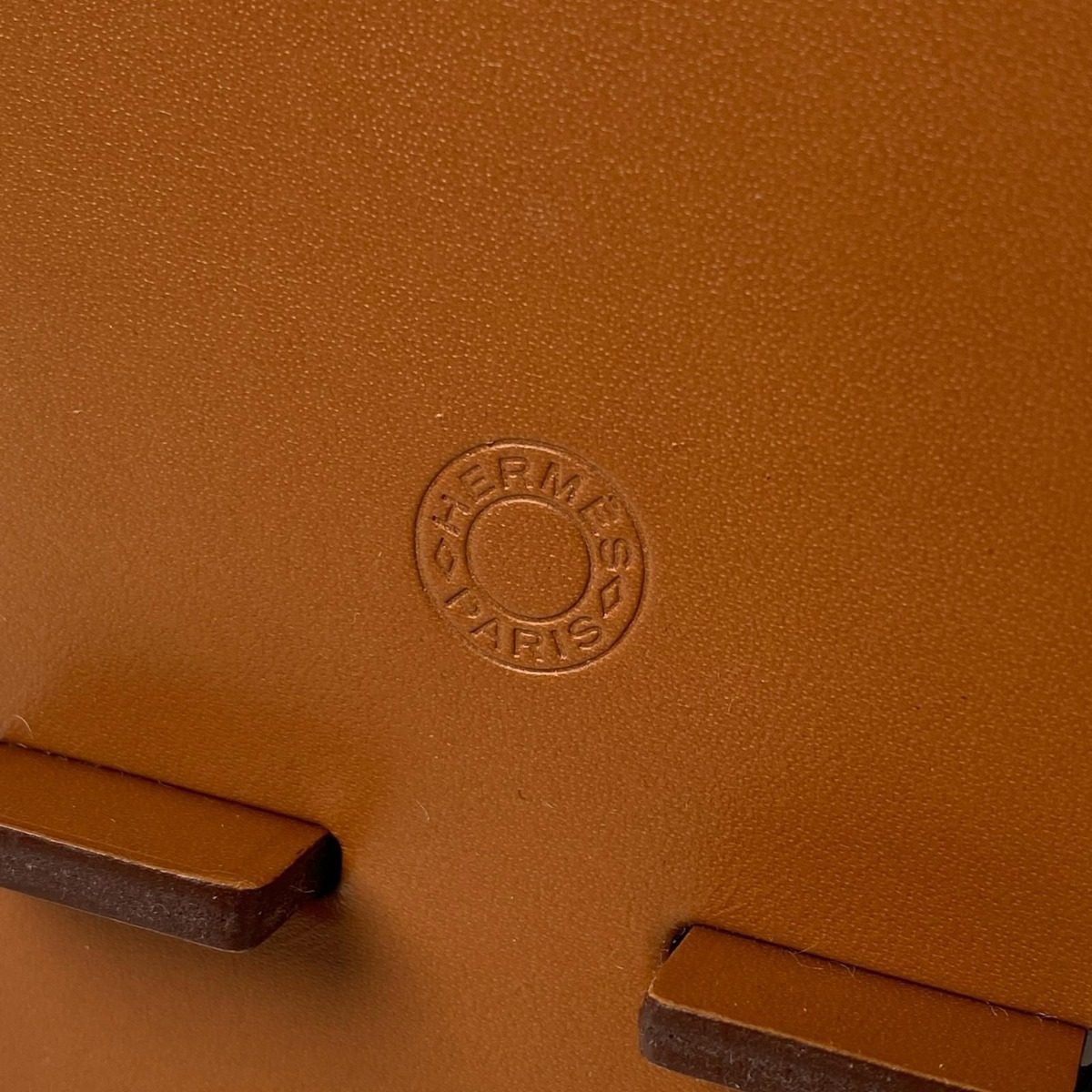 Hermes Smartphone Stand Appli Vache Hunter Leather Shoulder Bag — view 8