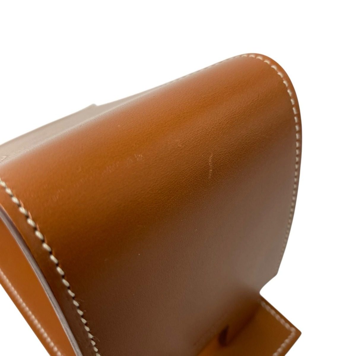 Hermes Smartphone Stand Appli Vache Hunter Leather Shoulder Bag — view 9