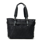 Fendi Medium Belt Tote Black Zucca Nylon Canvas — view 5