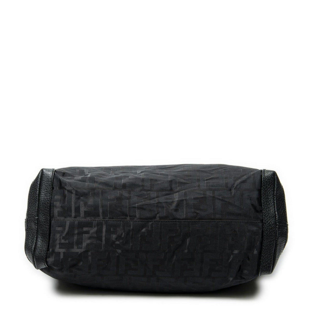 Fendi Medium Belt Tote Black Zucca Nylon Canvas — view 6
