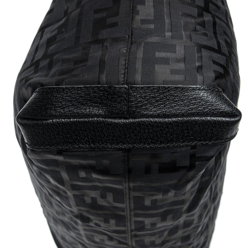 Fendi Medium Belt Tote Black Zucca Nylon Canvas — view 7