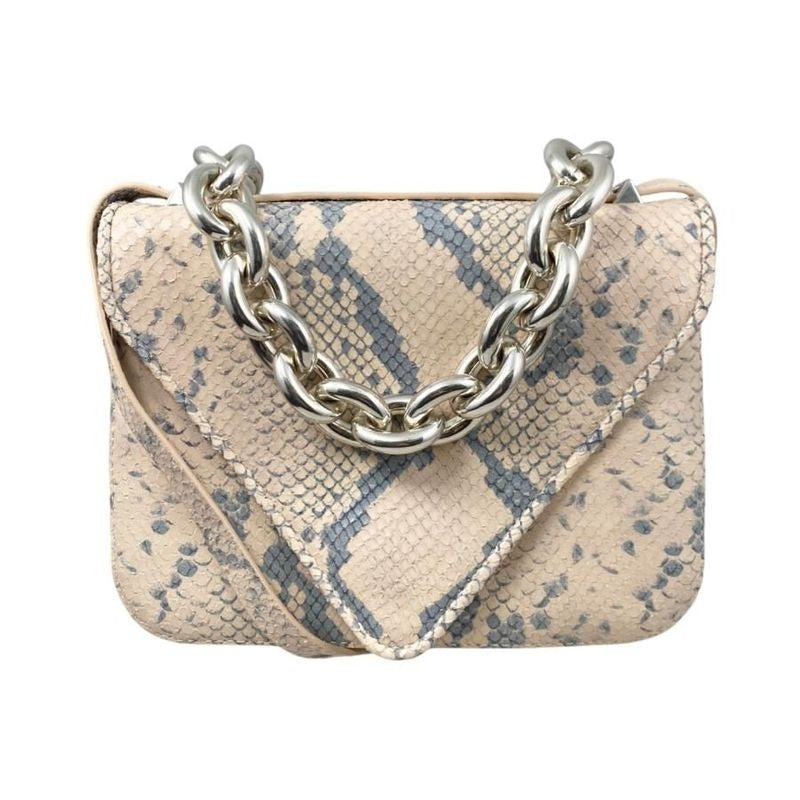Bottega Veneta Shoulder Bag Mount Small Envelope V10 R0 Chain Python
