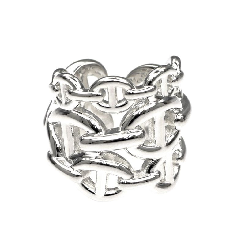 Hermes Chaine D'ancre GM Ring Size 46 AG 925 Silver