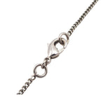 Chanel Necklace Silver Metal Costume Pearl Rhinestone CC Logo — view 3