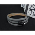 Loewe Suna Fujita Collaboration Leather Bear 3 Strands Bracelet