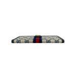 Gucci Vintage Sherry Line GG Logo Leather Bifold Wallet Navy — view 6