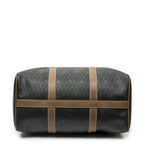 Dior Vintage Small Travel Boston Dark Gray Brown Honeycomb Canvas — view 6