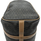 Dior Vintage Small Travel Boston Dark Gray Brown Honeycomb Canvas — view 8