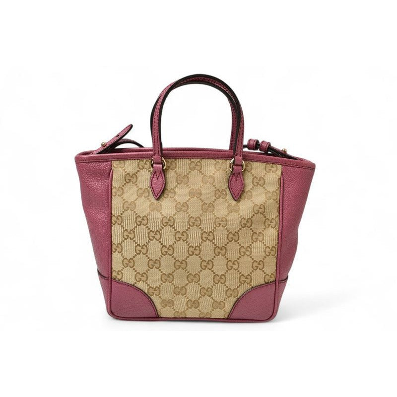 Gucci Shoulder Bag 2-Way GG Canvas Beige Pink — view 2