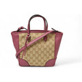 Gucci Shoulder Bag 2-Way GG Canvas Beige Pink