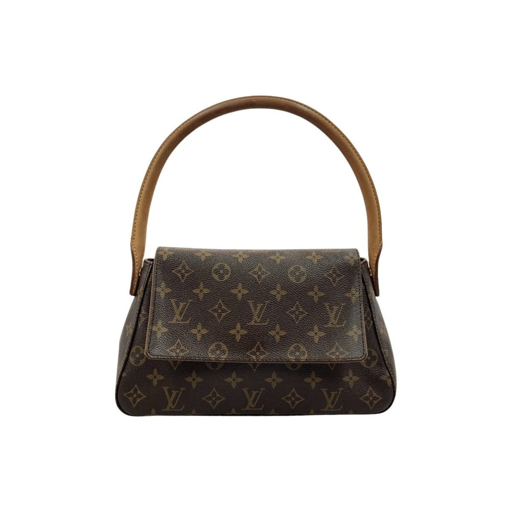 Louis Vuitton Monogram Mini Looping Semi-Shoulder Bag Brown