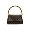 Louis Vuitton Monogram Mini Looping Semi-Shoulder Bag Brown