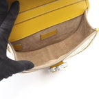 Dior Shoulder Bag Gallop Mini Bree Yellow Patent Leather — view 3