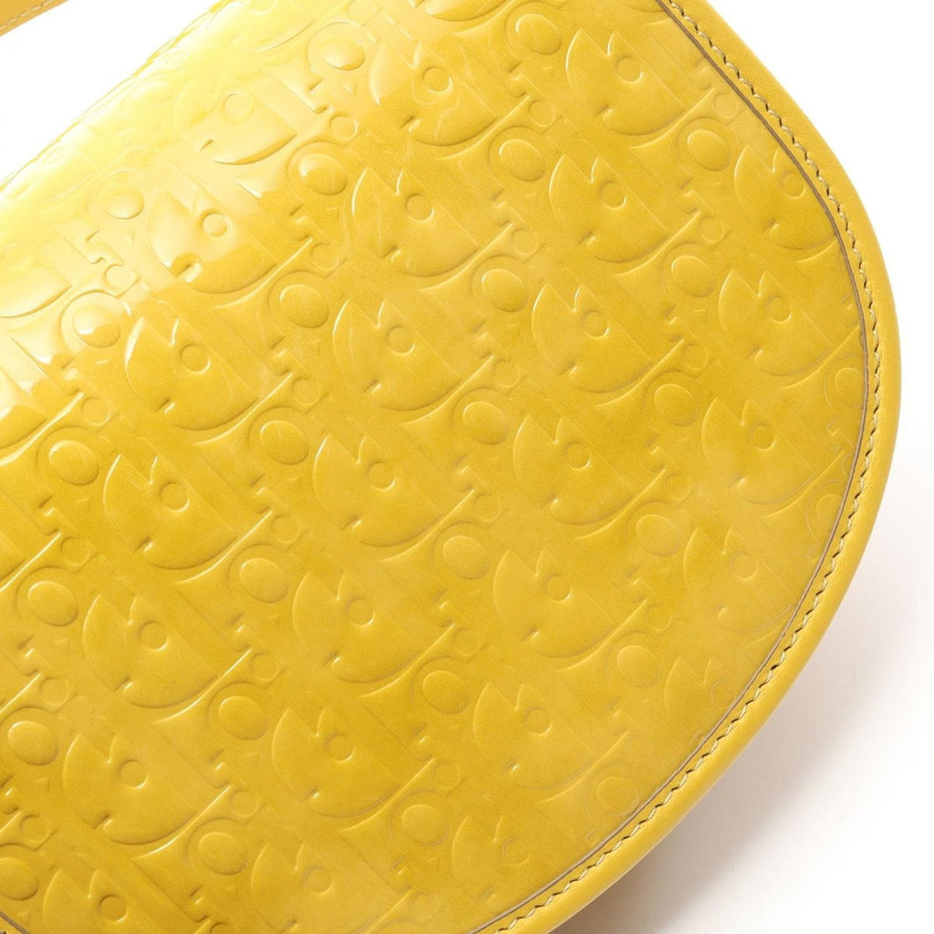 Dior Shoulder Bag Gallop Mini Bree Yellow Patent Leather — view 7