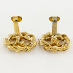 Chanel Round Coco Mark Vintage Gold Plated 2239 9.7 g Earrings — view 6