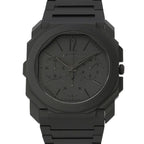 Bvlgari Octo Finissimo Chronograph Gmt Watch Black